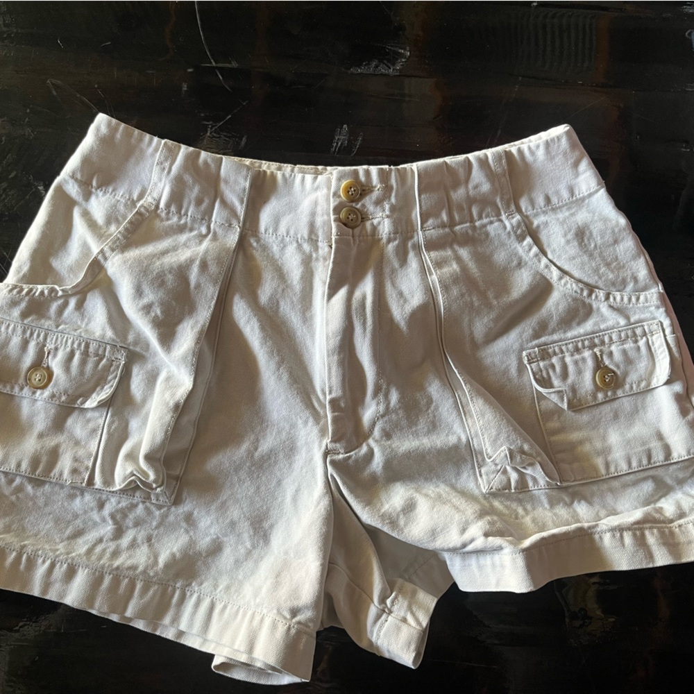 Women's White Casual Shorts